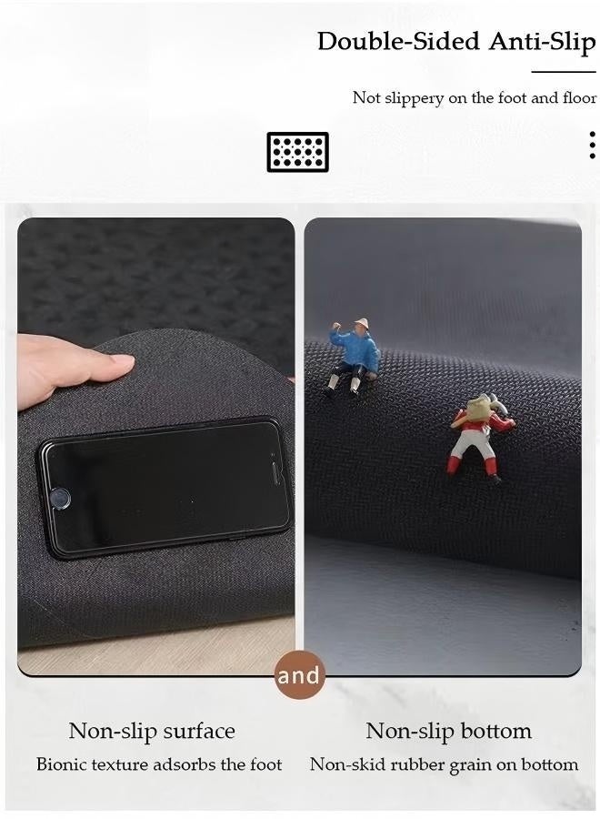 Arabest Door Mat Welcome Door Mat Carpet and Door Mats Non-Slip Durable Welcome Mat Kitchen Rug Pad Dirt Entryway Rug Front Door Mat Rubber Backing Non Slip Door Mats Heavy Duty Waterproof Indoor Outside Mats Entrance Home Floor Mat Entrance Doormat Half Round Door Mat 50*80cm - Image 3